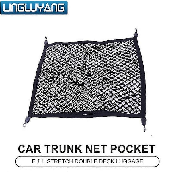 Bagasjenett for Volvo Xc40 Xc90 S90 Xc60 V60 V90cc V60cc - Spesial bakboks, sklisikker oppbevaring, stabil double layer