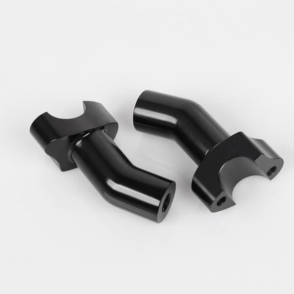 Svarte 3,5-tommers høye Pullback Styreforhøyere for Softail touring Pullback Aluminium Rett-Perfekt