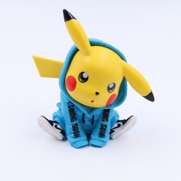 1. Biltilbehør Auto Pikachu Bildekorasjoner Bilinteriør Blue one size