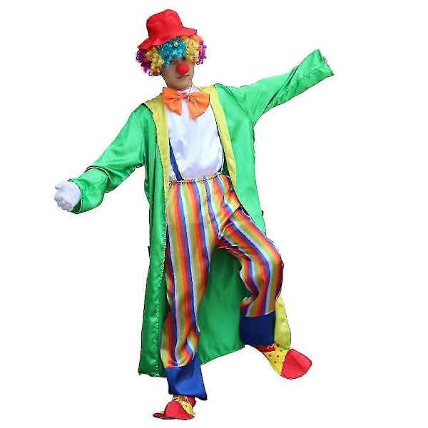 Halloween Klovnekostume til Voksne, Klovneudklædning til Mænd og Kvinder - Perfekt ZC-007 4XL