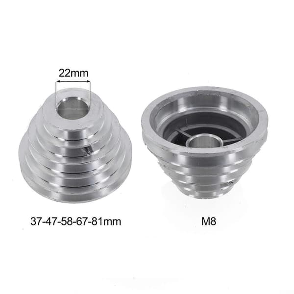 Aluminium Remhjul 5-stegs Design Lämplig för A-typ V-format Remhjul - Perfekt 22mm