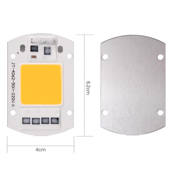 110v 220v LED oversvømmelseslys 20/30/50W kølig/varm hvid COB Chip - Perfet No.3