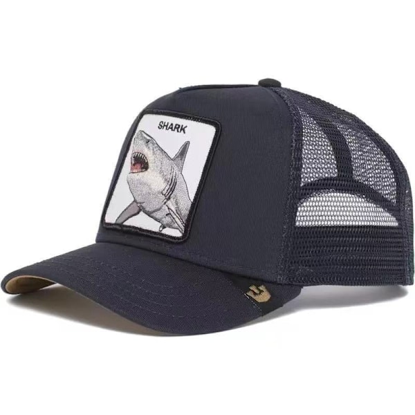 Verkkoeläinbrodeerauslippis Snapback-lippis Hai - Perfet shark