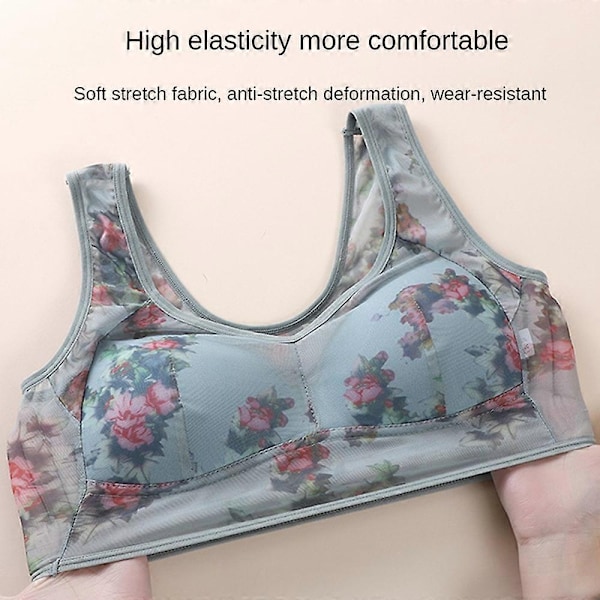 Isilke Lace Kjølig Komfort BH, Lace Knappeløs Komfortabel BH-Perfet pale brown 2L