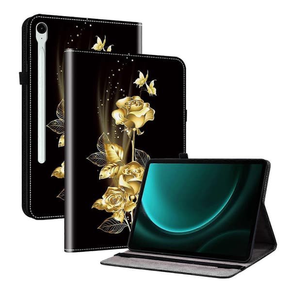 Kristalltextur Målat Läder Tablet Fodral-Perfet For Samsung Galaxy Tab S9 / S9 FE