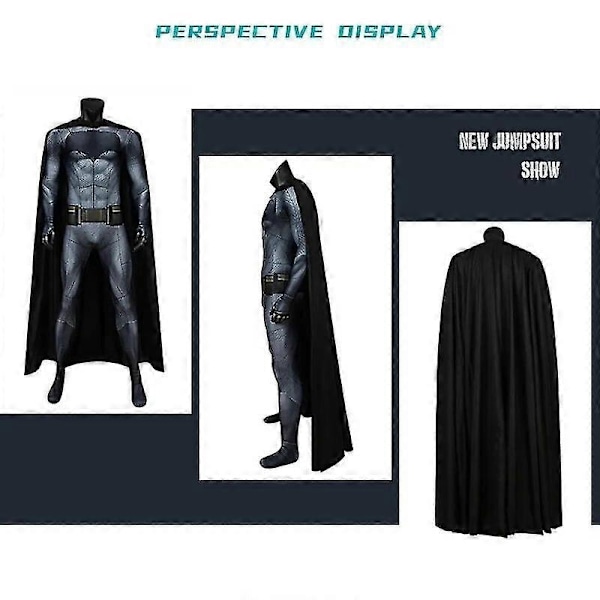 Miesten Halloween-juhlan Cosplay Batman Karnevaali Syntymäpäiväpalloasu Oikeudenmukaisuuden Aamunkoiton Cos-asu Batman Aikuinen Tiukka Viitta Miesten Lahja-Täydellinen Batman Sets01 S