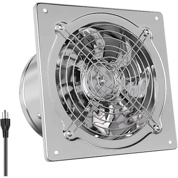 Hg Power 6 tums köksfläkt, kraftfull badrumsfläkt med spjäll, bärbar fönsterliten rökutsugsventilationsfläkt för butik-Perfekt 6 inch with Switch