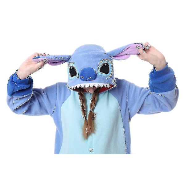 Stitch Pyjamas Anime Tegneserie Nattøj Jumpsuit Z-Perfet Blue S