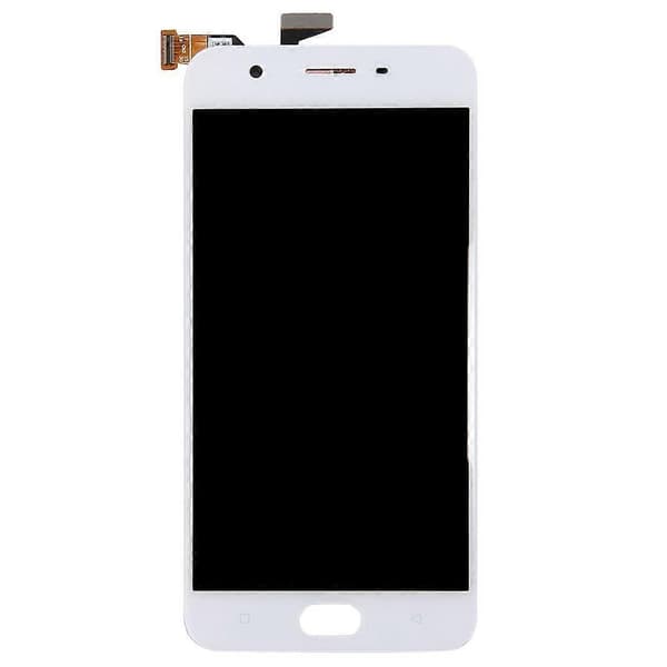 TFT LCD-skjerm kompatibel med OPPO A57 med digitaliserer, komplett montering - Perfekt White