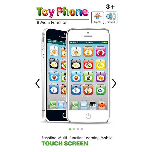 Baby Smart Touch Screen Mobillegetøj - Perfekt White