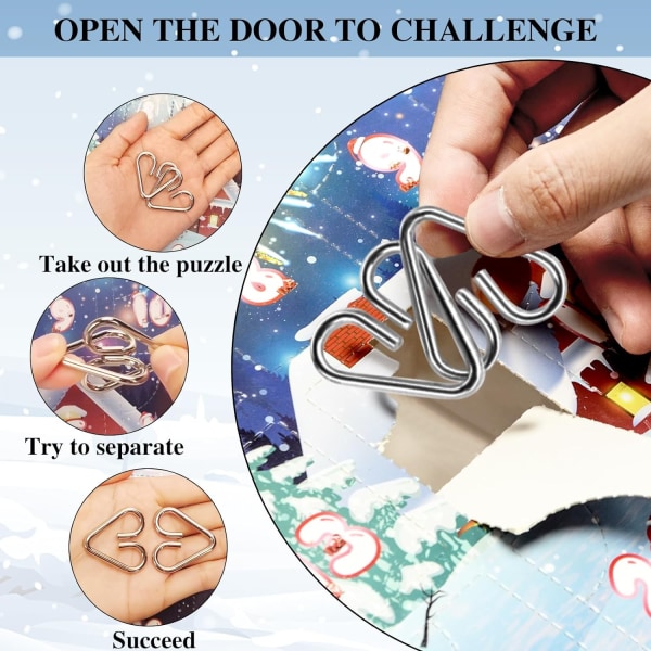 1:a adventskalender 2024 Barn Vuxna Pussel Pojkar Flickor, 24 P