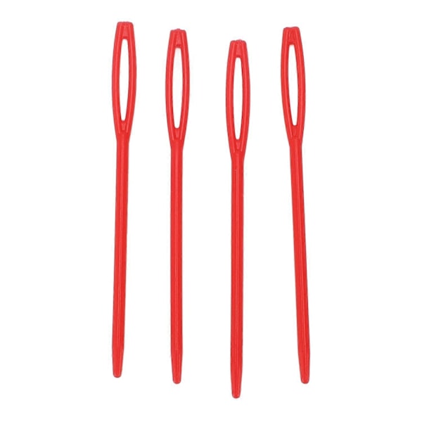 5 st Plastnät Canvas Ark 7 Count 33.5x26cm Vit Plast Canvas Ögonnät med 4 Sticknålar-Perfekt