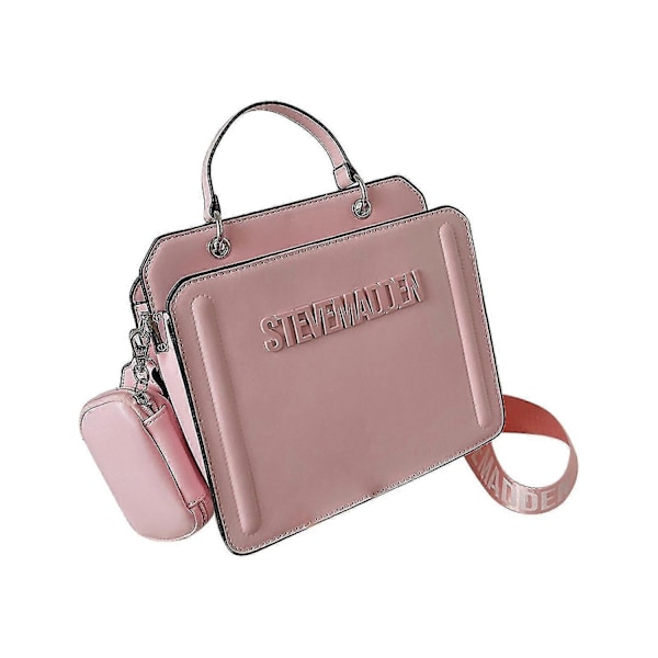 Modetorgväska Kvinnor Högkvalitativ Axelremsväska - Perfekt Baby pink
