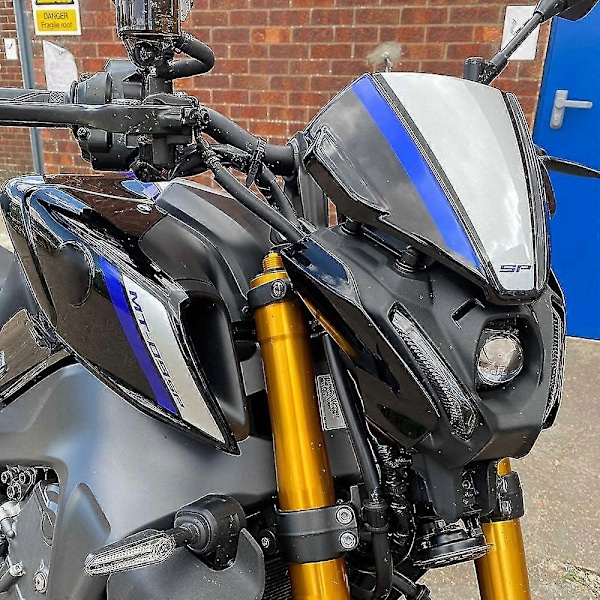 Kompatibel med Yamaha Mt-09 Sp Fz-09 Mt09 Fz09 2021 2022 Motorsykkel Tilbehør Frontrute Vindskjerm Luftstrøm Vindavviser-Perfekt Grey blue