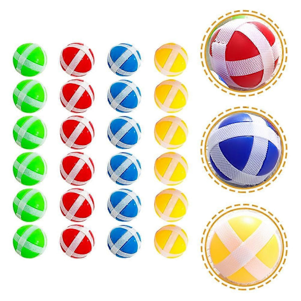 24 Pak Fabric Dartbræt Klæbende Bold Dart Krog Universal Dart Spil Tilbehør - Perfekt