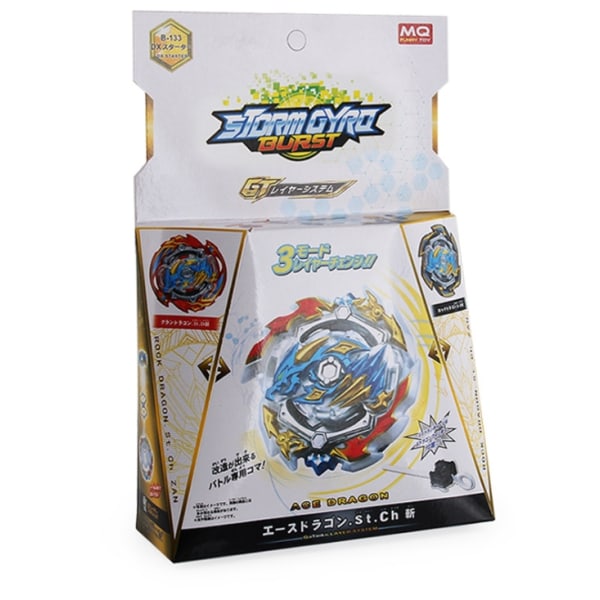 BX TOUPIE BURST BEYBLADE Spinning Top B-133 Ace Dragon.St.Ch DX Starter m/ Launcher Børn Til stede Toupie Metal Fusion God Top - Perfet B159