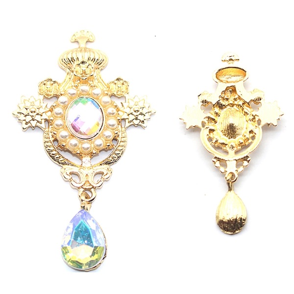 Vanndråpebrosjer Knapper Sy Alloy Button Decor Accessori - Perfet A1
