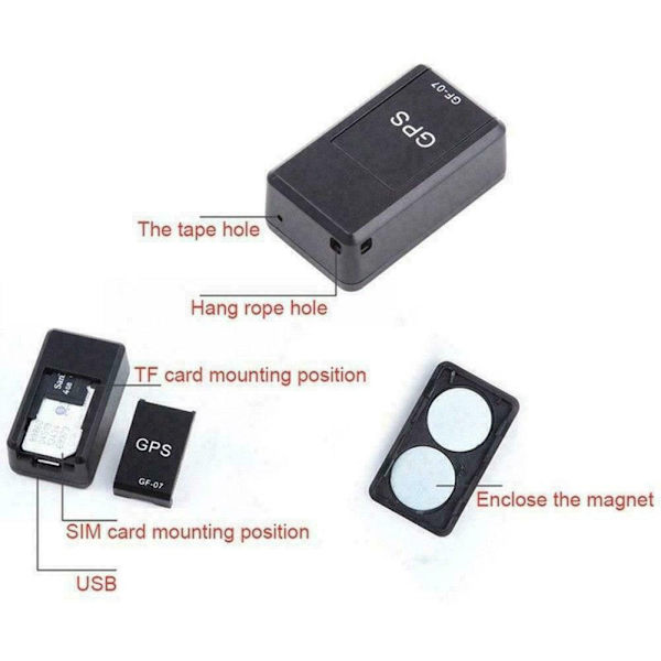 Malli Mini Real Time GPS Tracker Täysi kattavuus ajoneuvoille Autolapsille Vanhukset Koirat & Moottoripyörät Magnetic Small - Perfet