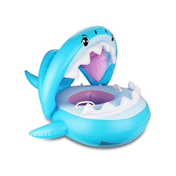 Weokeey baby med solskydd - Shark simring för barn (6-36 månader) med klocka inuti - Perfet
