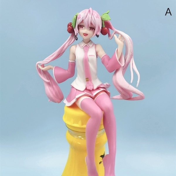Anime Figur Vocaloid Sakura Miku Action Figurer 16 Cm Toy Kawai - Perfet B