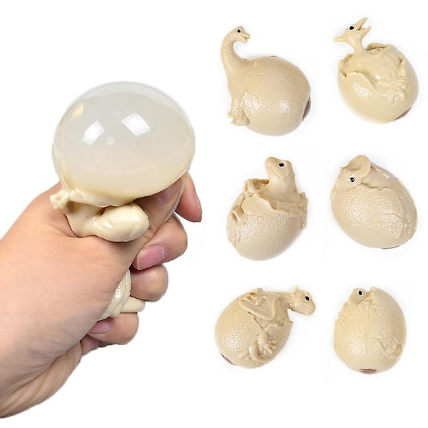 5 Pack Pinch Grape Dinosaur Egg Squishy Anti Stress Trick Lelu - Perfet