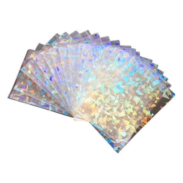 100 stk Glass Blinkende kort Film Holografisk Idol Fotokort Etui Ta-root YGO Ultra Super Card Protector - Perfet 65x90mm