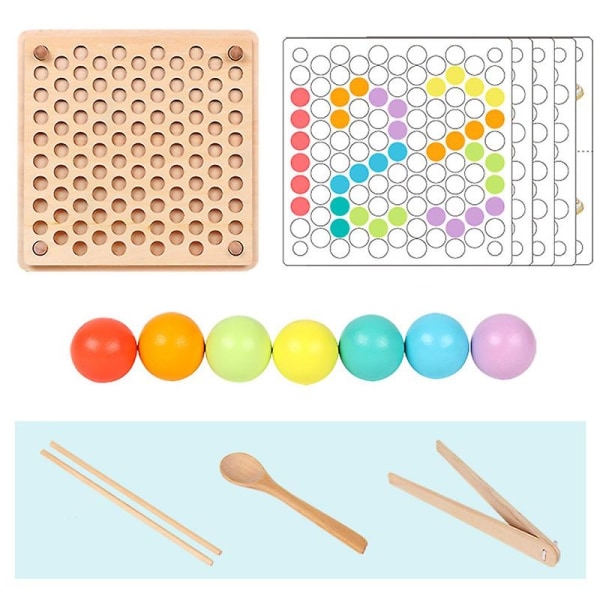 Lasten lelut Puiset lelut Kädet Aivoharjoittelu Klipsit Helmet Pulmataulu Matematiikkapeli Baby varhaiskasvatuslelut - Perfet null none