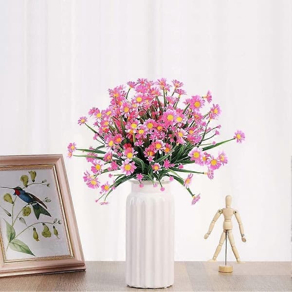 4 stk. Kunstige Margueritblomster (Pink) - Perfekt