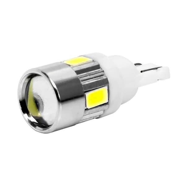 10 stk. T10 5630 6smd Led Bil Lys Pære 350lm 12v-Perfekt Blue