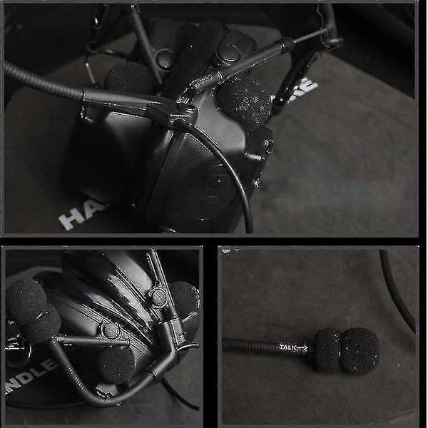 2024 Erstatningsbommikrofon Kompatibel med Peltor COMTAC ii/iii 2/3 Style Headset 2 Pin Microphon-Perfet