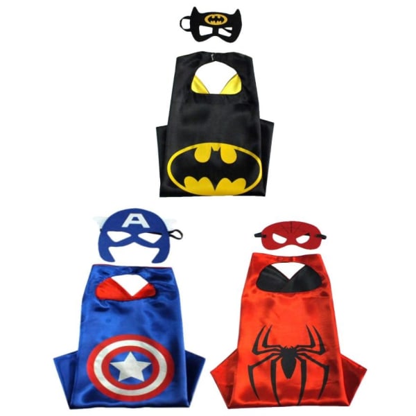 Avengers' 3-PACK Unisex lasten viitta/silmänaamarit - Perfet