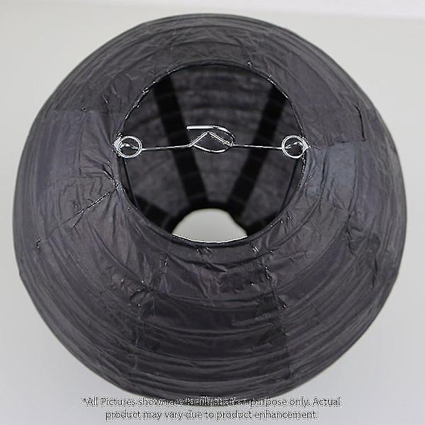 12 stk Papirlykter Multifargede Dekorative Runde Papirlykter for Festivalfest Jubileum med 4 Størrelser - Perfekt Black