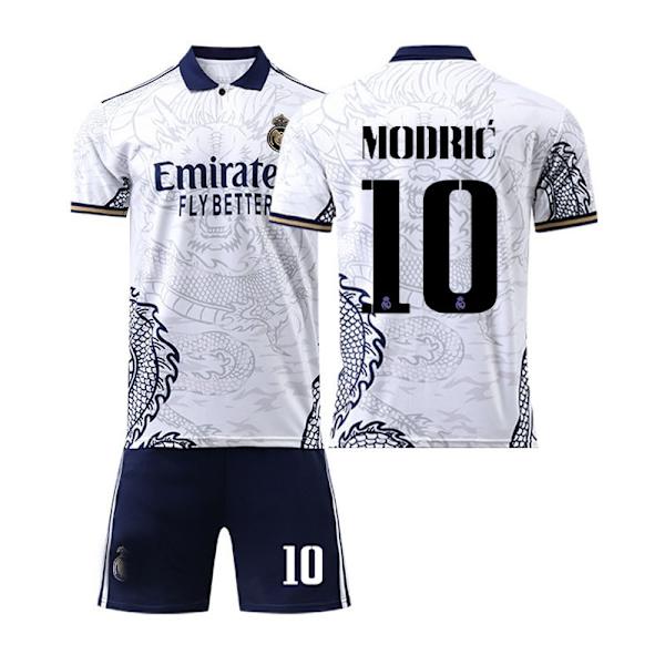 22 Real Madrid-trøye Dragon Print Edition NR. 10 Modric skjorte - Perfet #L