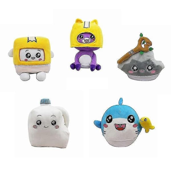 Lankybox P Leksak Gosedjur Foxy Boxy Mjölkflaska Docka Barn-Perfekt 5Pcs
