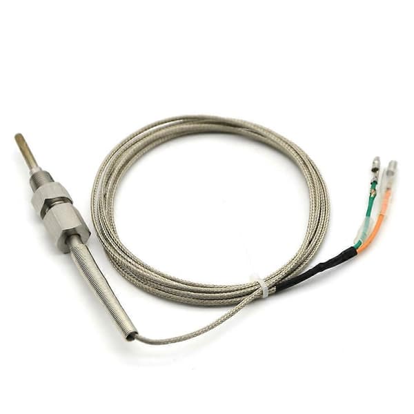 2 52mm Eksostemperaturmåler Digital EXT Gass Temperaturmåler Blå LED EGT Bilmåler med Sensor-Perfet