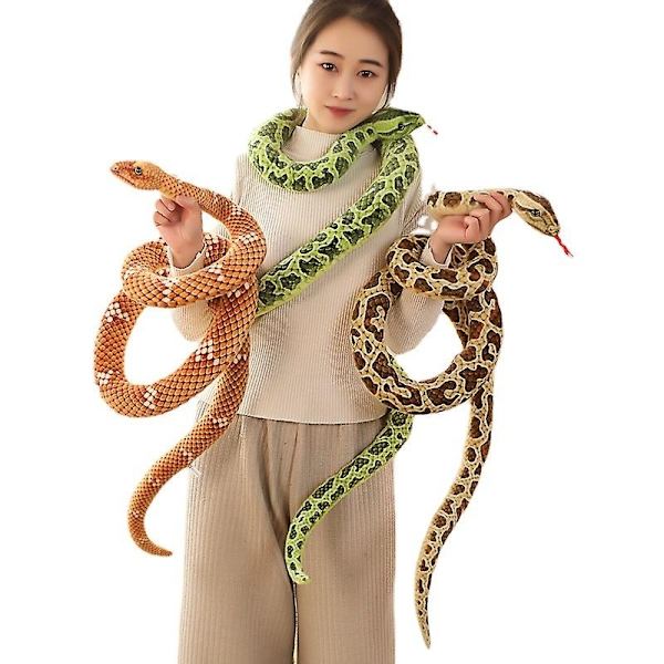 Hauska sarjakuva käärme pehmo Punainen käärme- Perfet Red snake 200cm