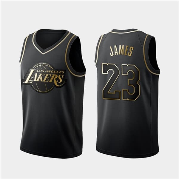 Nba Boll Nr.23 Lakers Lebron James Broderad Basketbollströja - Perfekt XL
