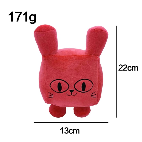 Pet Simulator X Balloon Cat Plysj Titanic Balloon Cat Kid Doll - Perfet red