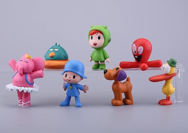 7 st Pocoyo Leksaker - Actionfigur Dockleksak - Perfekt