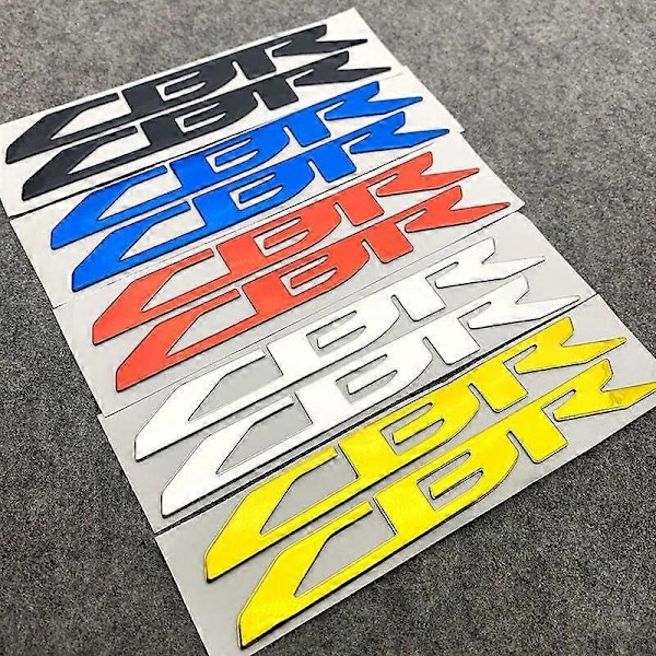 Bilmodifikation Tredimensionelt LOGO Logo Vandtæt Mærkat Kompatibel med CBR 500R/650R/400R-Perfet silver