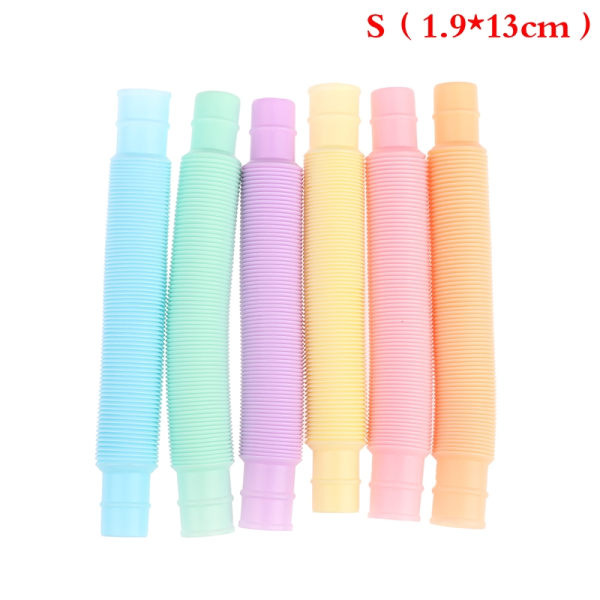 6st/ set Mini Pop Tubes Sensorisk leksak för barn Antistressleksaker - Perfet S（1.9*13cm）