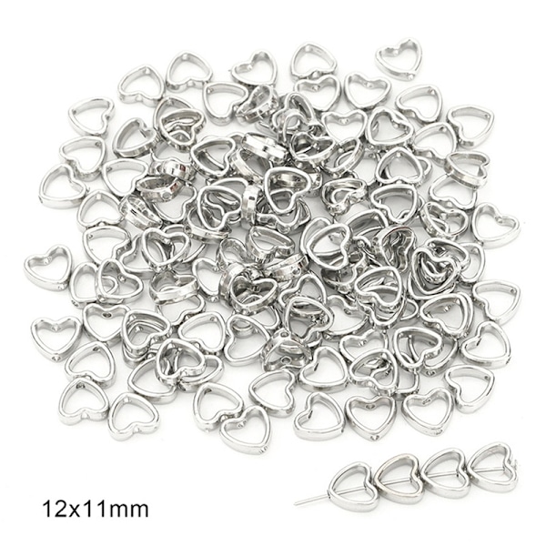 50 st Två hål CCB Beads Ram Spacer Beads DIY Halsband Armband - Perfet K
