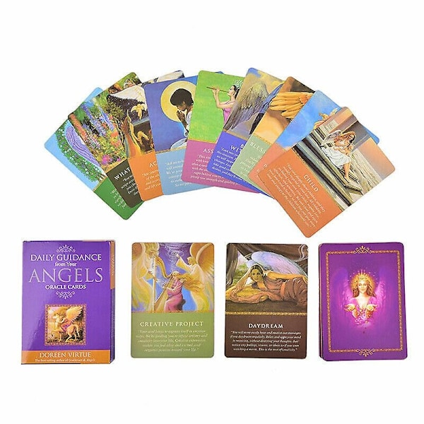 Tarotkort Daglig Vejledning Engel Oracle Kortdæk Bordspil Spillekort-Perfet