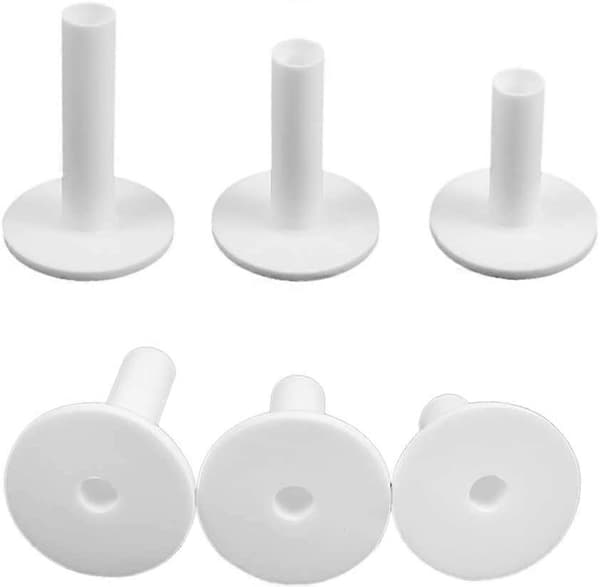 Golf Practice Tee, 6-pak, Magnet Tee og Gummi Tee til Driving Ranges og Øvelsesmåtter - Perfekt