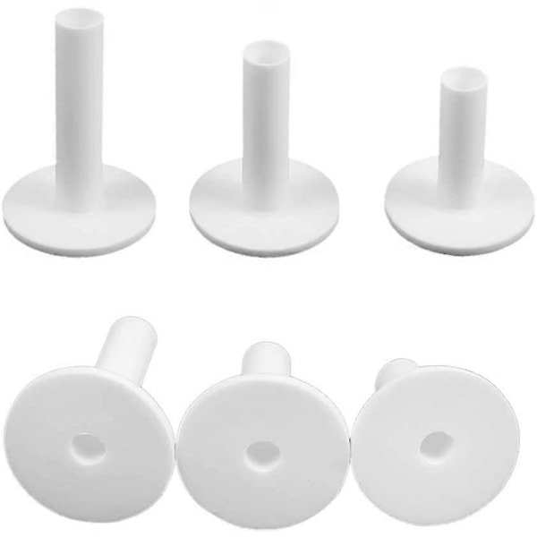 Golf Practice Tee, 6-pakning, Magnet Tee og Gummi Tee for Driving Ranges og Treningsmatter - Perfekt