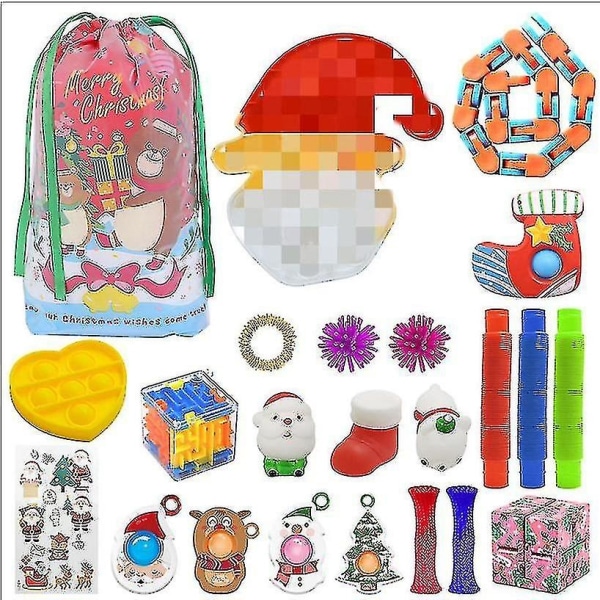 Jul adventskalender Present Fidget Toys Stress Relief Fidget Toy Blind Box Barn 14