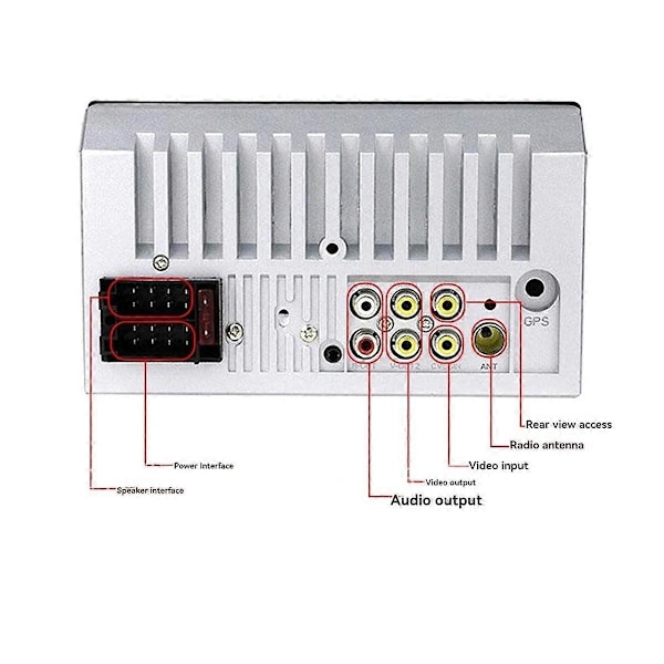 7018B Bil Av 7 Tums HD Tryckskärm Bil Bluetooth Mp5 Spelare Bilkort Bluetooth Handsfree HD GPS Bärbar Navigation-Perfekt