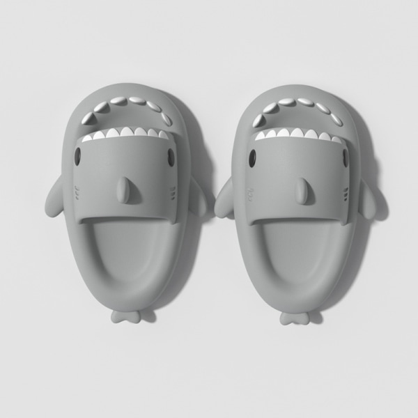 Shark Slippers Sommer Par tyk sål Indendørs Anti-Slip sandaler - Perfet grey 220mm
