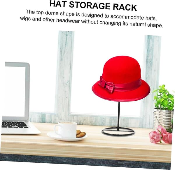 Herrkepsar och hattar Sträckare Hållare Basebollkeps Display Rack Bordsskiva Displayställ - Perfet Black