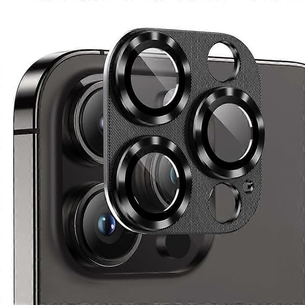 Kompatibel med iPhone 14 Pro Kameralinsskydd - Perfekt Black